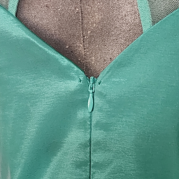 KARLIE Puff Sleeve Mesh Detailed Mini Dress (L) - Picture 10 of 10